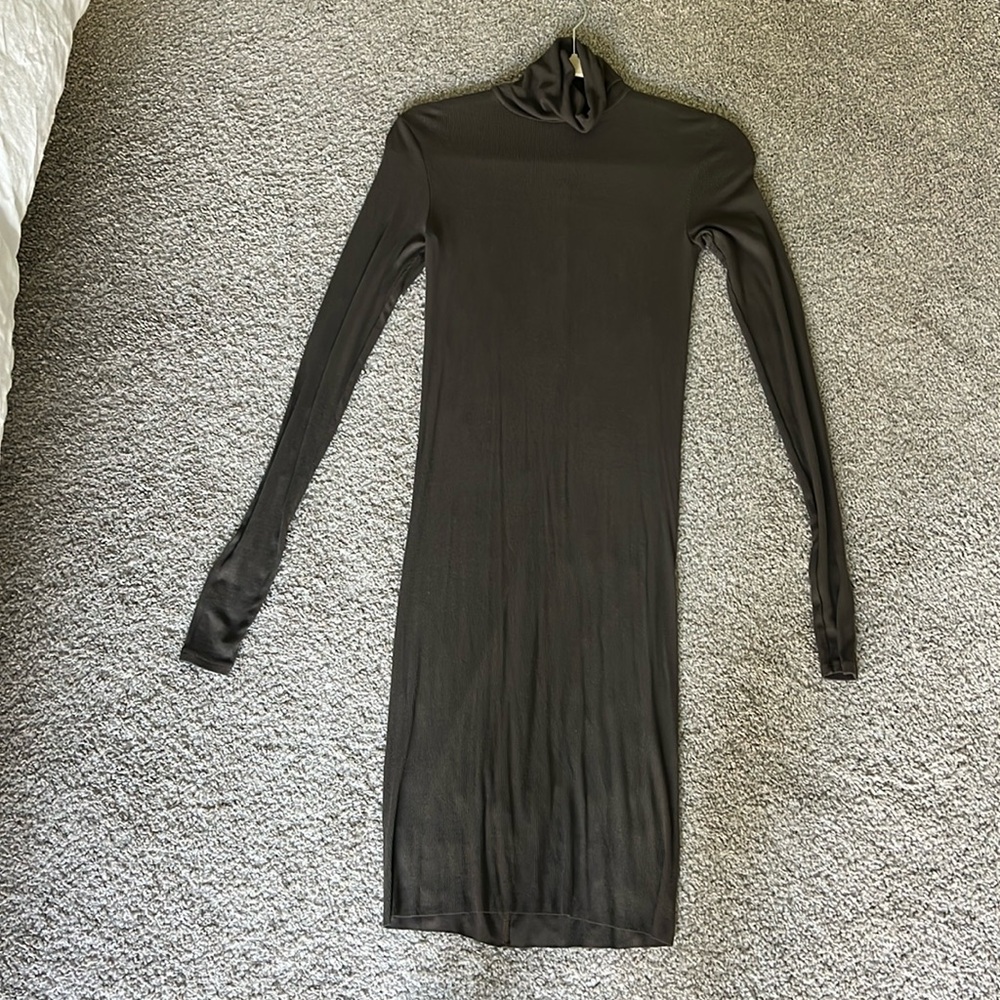 Enza Costa Stretchy Olive Green Dress. Excellent condition. Size M.